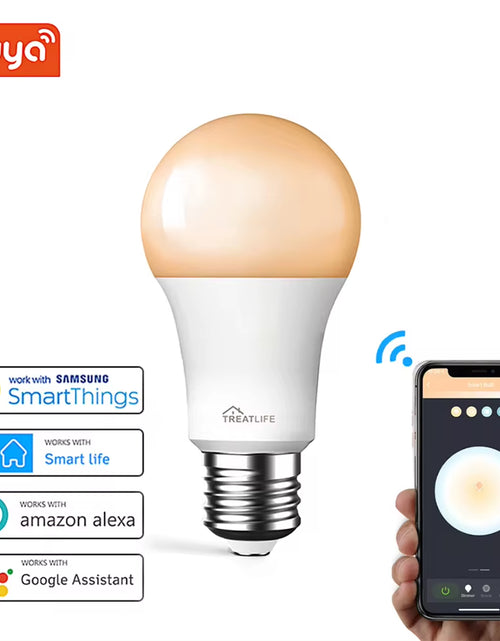 Load image into Gallery viewer, TUYA Wifi Smart CW LED Light Bulb Lightbulbs E27 9W 220-240V Dimmable Cold&amp;Warm Smart Light Bulb Voice Control Alexa Google
