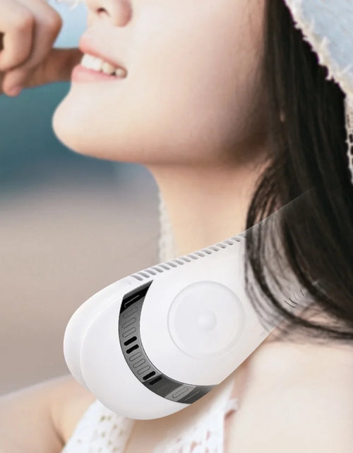 Load image into Gallery viewer, Portable Bladeless Neck Fan, Bladeless Neck Fan with 5000Mah Battery, Folding Neck Fan, 3 Speeds
