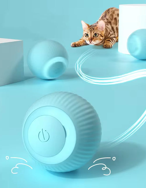 Load image into Gallery viewer, Electric Cat Ball Toys Automatic Rolling Smart Cat Toys Interactive for Cats Training Self-Moving Kitten Toys for Indoor Playing
