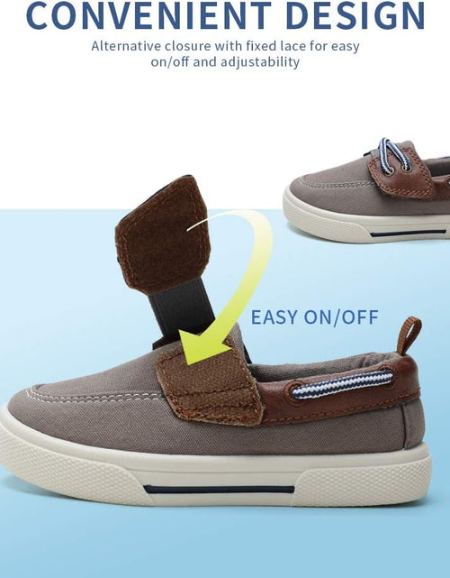 Load image into Gallery viewer, Toddler Boys &amp; Girls Boat Shoes Kids Canvas Sneakers (Toddler/Little Kid)
