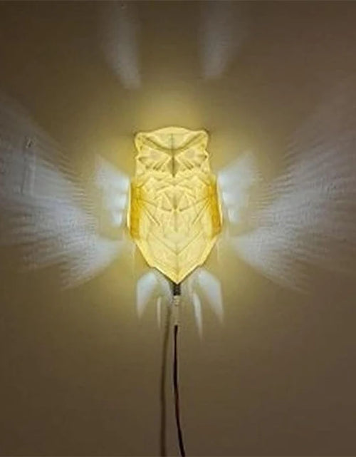 Load image into Gallery viewer, Wall Lamp Owl Eagle Shape Projector Modern Creative Atmosphere Sconce Light 3D Print Body Animal Lighting Lustre Halloween Xmas
