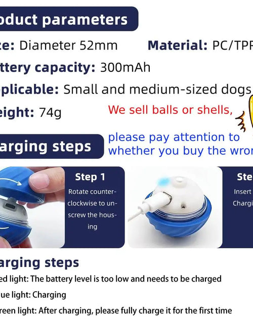 Load image into Gallery viewer, Pet Toy Ball Electric Interactive Game Gravity Sensor Smart Jumping Rolling Ball Automatic Moving Puppy Cat Entertainment Toys
