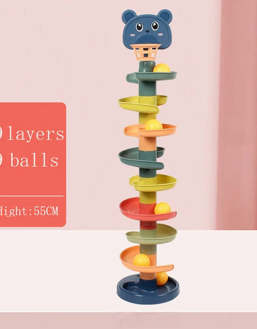 Load image into Gallery viewer, Montessori Baby Toy Rolling Ball Children Montessori Educational Games for Babies Stacking Track Baby Development Toys Children
