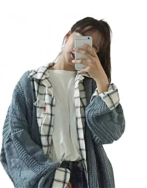 Load image into Gallery viewer, 70% Dropshipping!2021 New Women&#39;S Cardigan Jacket Pocket Sweater Long Women&#39;S Warm Sweater Knitted Women Sweater Winter
