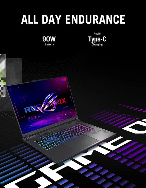 Load image into Gallery viewer, ROG Strix G16 (2023) Gaming Laptop, 16” 16:10 FHD 165Hz, Geforce RTX 4060, Intel Core I7-13650Hx, 16GB DDR5, 1TB Pcie SSD, Wi-Fi 6E, Windows 11, Eclipse Gray
