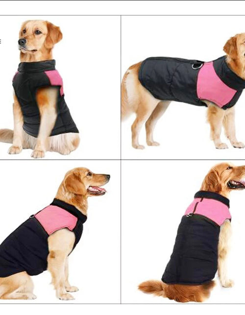 Load image into Gallery viewer, Waterproof Warm Dog Coat for Winter Pet Vest Jacket Clothes for Large Dogs (66Lb-110Lb) &quot;7Xl,Pink&quot;
