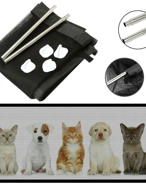 Load image into Gallery viewer, Pets Dog Cat Baby Safety Gate Mesh Fence Magic Portable Guard Net Stairs Doors
