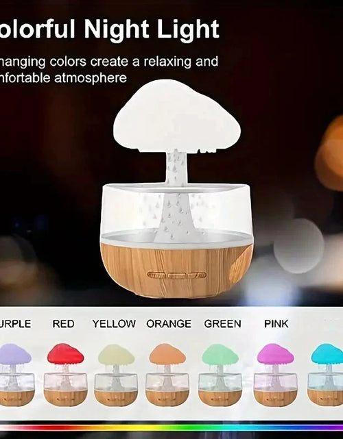 Load image into Gallery viewer, Xiaomi Rain Cloud Humidifier Rain Colorful Mushroom Cloud Raindrop Atmosphere Lamp Night Light Essential Oil Humidifier Machine
