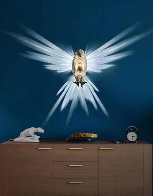 Load image into Gallery viewer, Wall Lamp Owl Eagle Shape Projector Modern Creative Atmosphere Sconce Light 3D Print Body Animal Lighting Lustre Halloween Xmas
