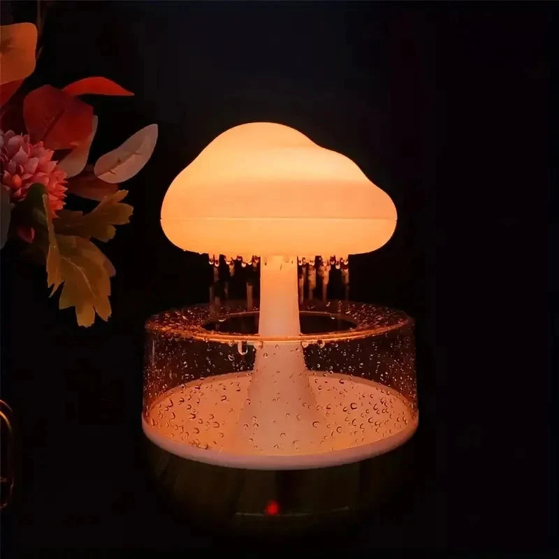 Xiaomi Rain Cloud Humidifier Rain Colorful Mushroom Cloud Raindrop Atmosphere Lamp Night Light Essential Oil Humidifier Machine